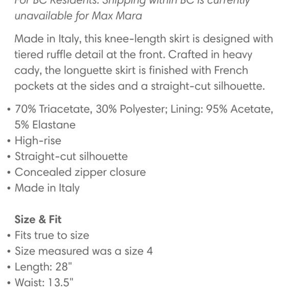 MaxMara Eles ruffled pencil skirt made in Italy - Picture 13 of 13